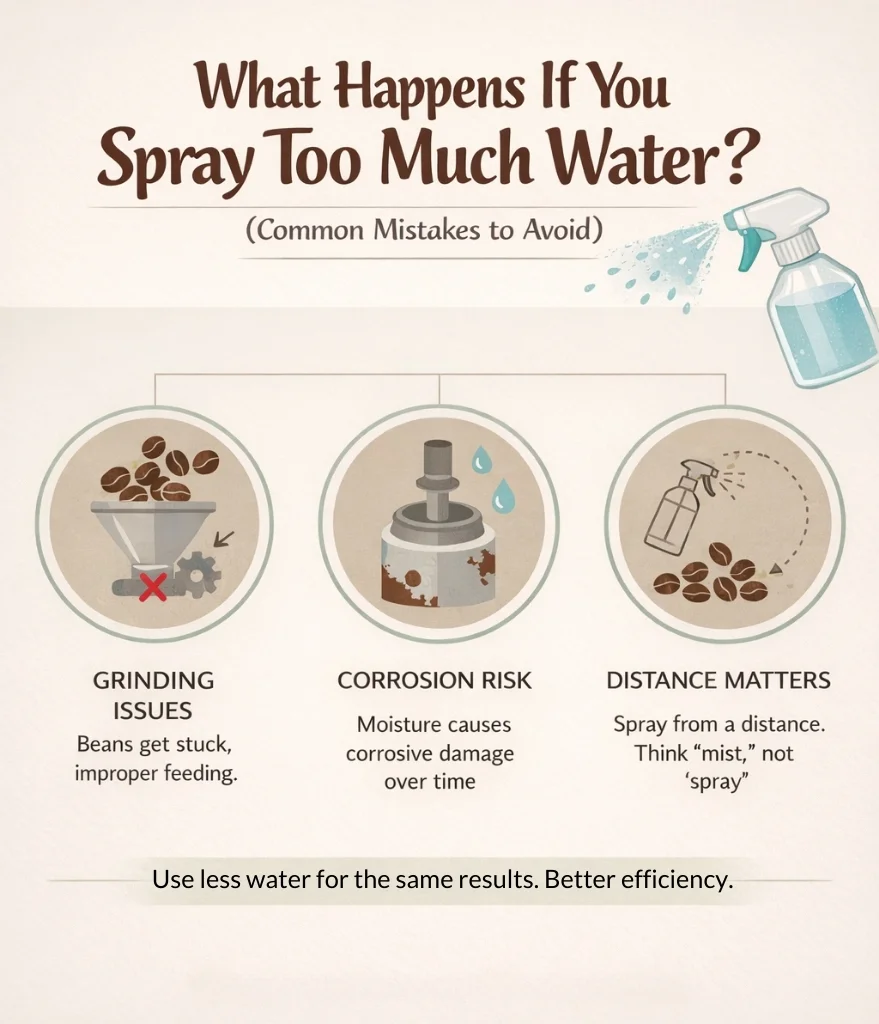 common mistakes to avoid when spray coffee grounds